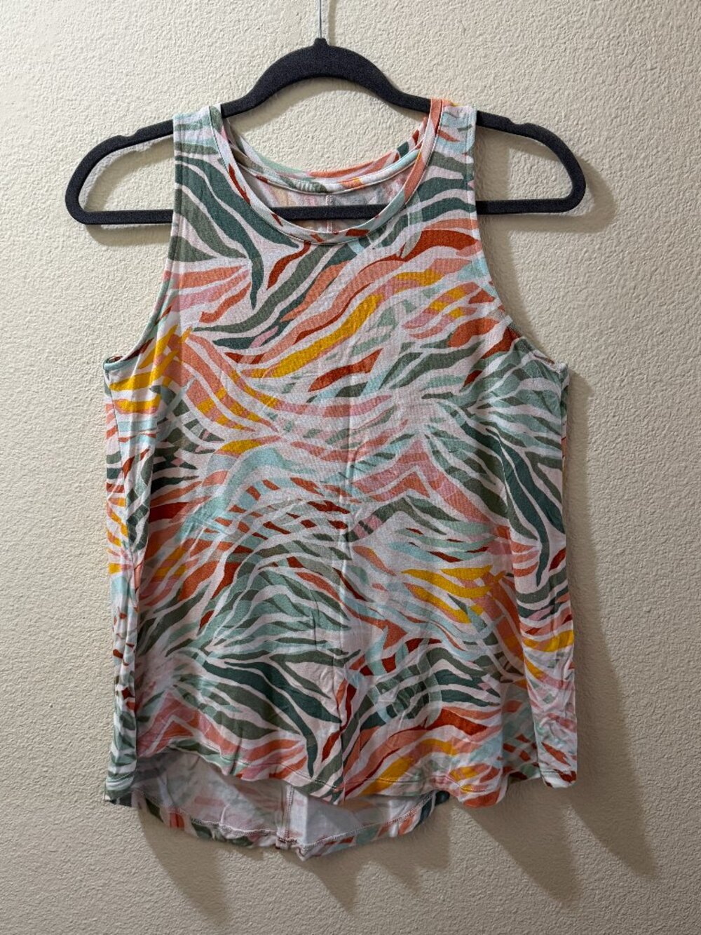 Abstract Tropical Print Tank Top
